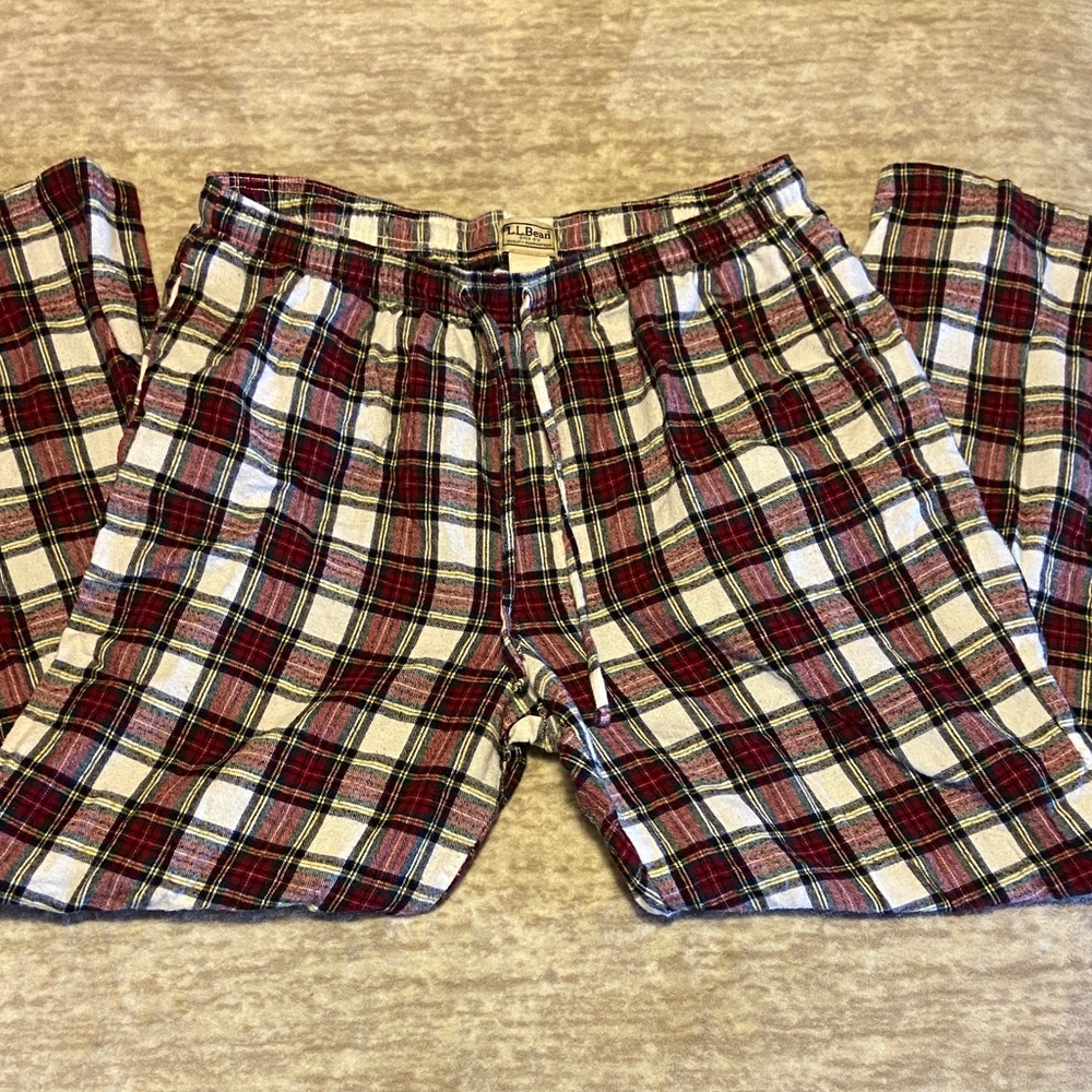L.L. Bean Plaid 100%Cotton Pj Pants